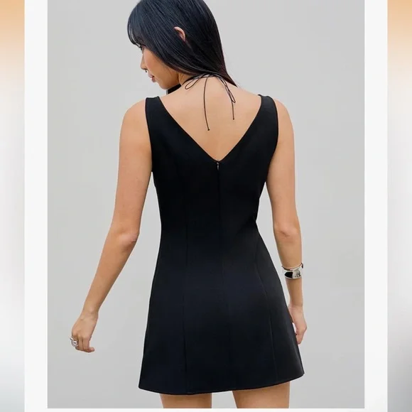 NWT CIDER Boat Neck Solid Mini Dress Size 0X - Picture 3 of 7